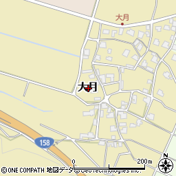 福井県吉田郡永平寺町大月周辺の地図