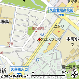 情熱職人久喜店周辺の地図