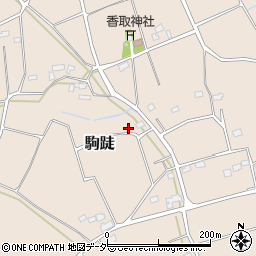 茨城県坂東市駒跿周辺の地図