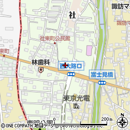 長野県諏訪郡下諏訪町社東町119周辺の地図
