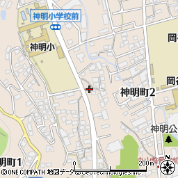 岡谷動物病院周辺の地図