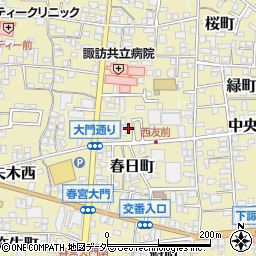 長野県諏訪郡下諏訪町218周辺の地図