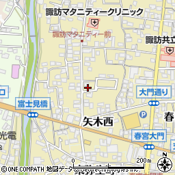 長野県諏訪郡下諏訪町矢木町101周辺の地図