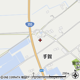 茨城県行方市手賀2202周辺の地図