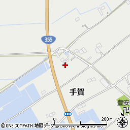 茨城県行方市手賀2202周辺の地図