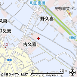 埼玉県久喜市古久喜周辺の地図