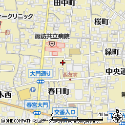 長野県諏訪郡下諏訪町248-14周辺の地図