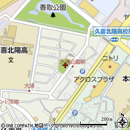 大浦公園周辺の地図