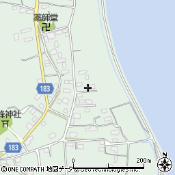 茨城県行方市山田702周辺の地図