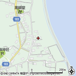 茨城県行方市山田702周辺の地図