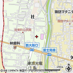 長野県諏訪郡下諏訪町社東町164周辺の地図