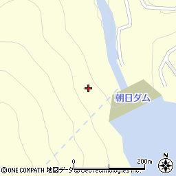 朝日ダム周辺の地図