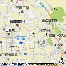 長野県諏訪郡下諏訪町湯田仲町周辺の地図