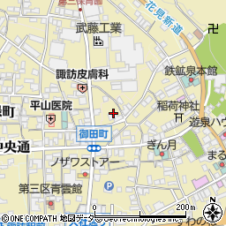 長野県諏訪郡下諏訪町湯田仲町3166周辺の地図