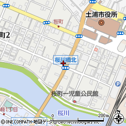 株式会社カワイ楽器製作所　土浦店周辺の地図