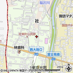 長野県諏訪郡下諏訪町社106-12周辺の地図