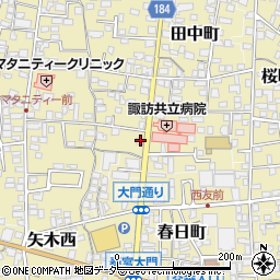 長野県諏訪郡下諏訪町矢木町140周辺の地図