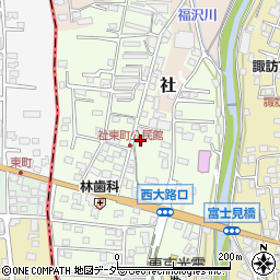 長野県諏訪郡下諏訪町社106-6周辺の地図