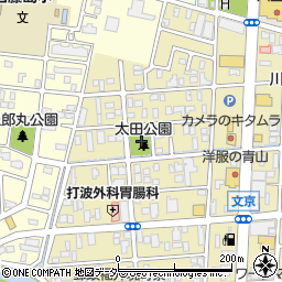 太田公園周辺の地図
