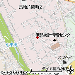 長野県岡谷市長地片間町周辺の地図
