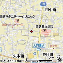 長野県諏訪郡下諏訪町矢木町134周辺の地図
