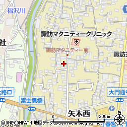長野県諏訪郡下諏訪町矢木町95周辺の地図