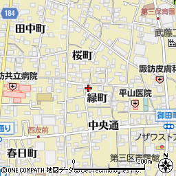 長野県諏訪郡下諏訪町334-1周辺の地図