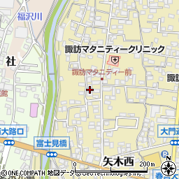 長野県諏訪郡下諏訪町矢木町94周辺の地図