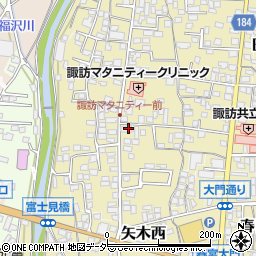 長野県諏訪郡下諏訪町100周辺の地図