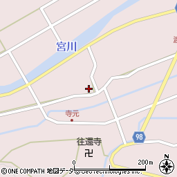 岐阜県高山市一之宮町（寺元）周辺の地図