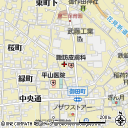 長野県諏訪郡下諏訪町3163周辺の地図