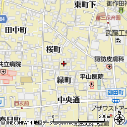 長野県諏訪郡下諏訪町340周辺の地図