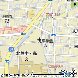 北陸電力北福井変電所周辺の地図
