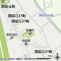 千葉県野田市関宿元町周辺の地図