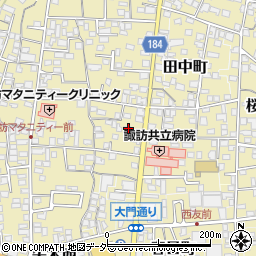 長野県諏訪郡下諏訪町矢木町143周辺の地図