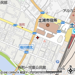 トヨタレンタリース茨城土浦駅西口店周辺の地図