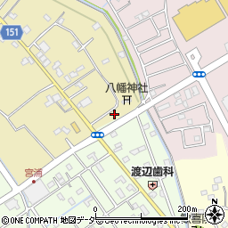 埼玉県久喜市上清久2周辺の地図