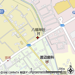 埼玉県久喜市上清久2-3周辺の地図