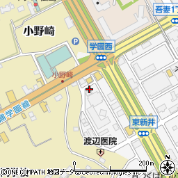 茨城県つくば市東新井4-1周辺の地図