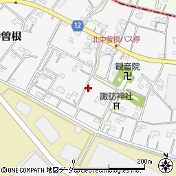 埼玉県久喜市北中曽根周辺の地図