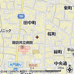 長野県諏訪郡下諏訪町250-1周辺の地図