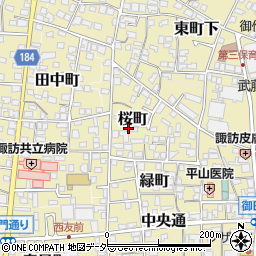 長野県諏訪郡下諏訪町349周辺の地図