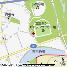 常総市役所　吉野サン・ビレッジ周辺の地図
