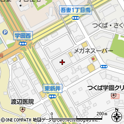 茨城県つくば市東新井17-1周辺の地図