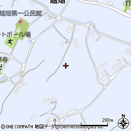 埼玉県嵐山町（比企郡）越畑周辺の地図