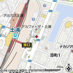 東横ＩＮＮ土浦駅東口駐車場周辺の地図