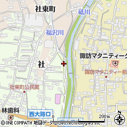 長野県諏訪郡下諏訪町社東町151周辺の地図