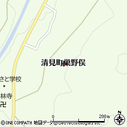 岐阜県高山市清見町巣野俣周辺の地図