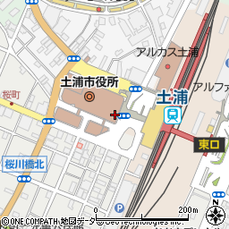 日高屋 土浦西口店周辺の地図