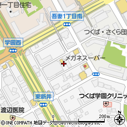 茨城県つくば市東新井17周辺の地図